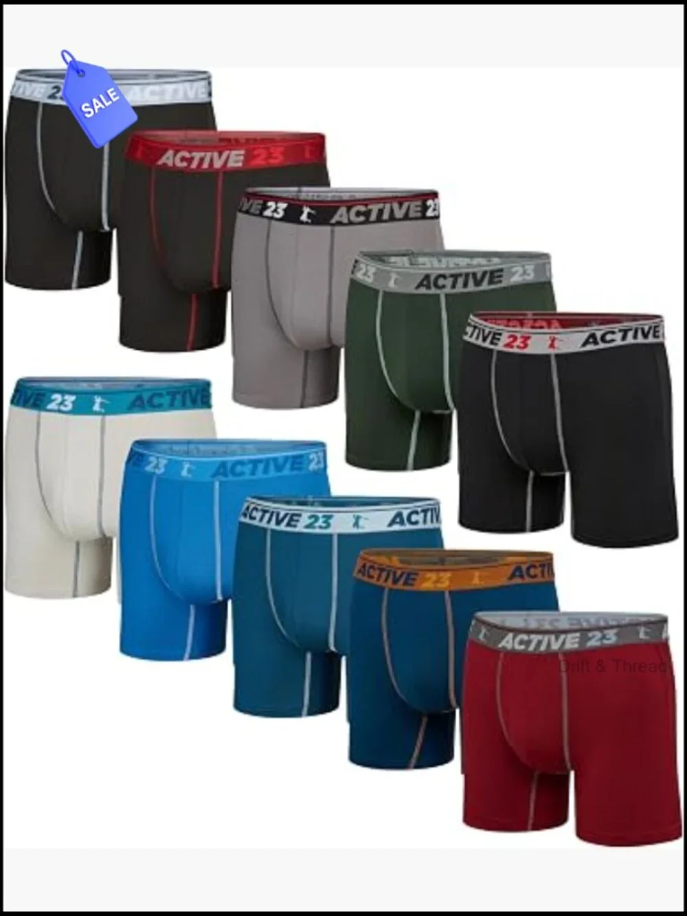 Men's Multipack Dry Fit Performance Boxer Briefs Cooling Athletic Underwear